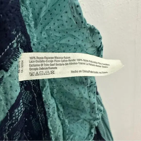 Free People Intimately Tunic Green Top Size S - Picture 4 of 5